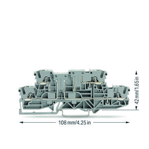 2etageklem 4-draads rijg voor rail 35x15+35x7,5 VVE=50