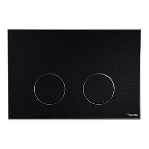 Frame Bedieningsplaat MEPA 2-toets zwart-matzilver