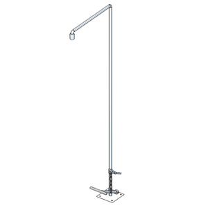 Nooddouche B-safety vrijstaand RVS