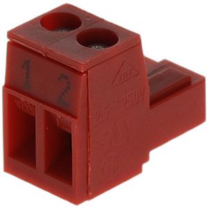 Afsluitklem 2-polig rood