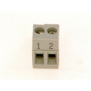 Afsluitklem 2--polig grijs fw