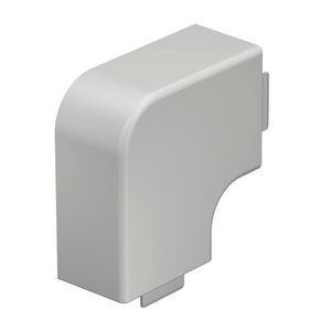 Deksel platte hoek 40x60mm polyvinylchlorid lichtgrijs VVE=2