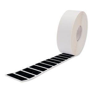Rol etiketten voor Smart Printer Ø12,5mm rond permanent plakkend zwart