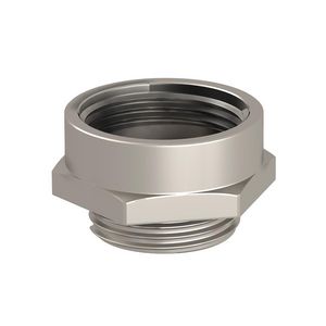 Tussenstuk PG - M PG11-M16 Messing vernikkeld VVE=20