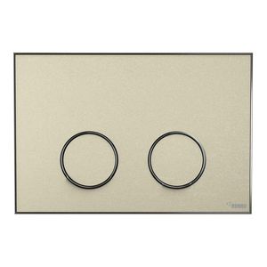 Frame Bedieningsplaat MEPA 2-toets zand-matzilver