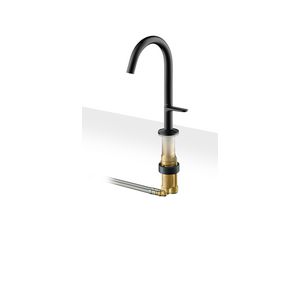 AXOR One wastafelkraan Select 170 incl. Push-Open plug mat zwart