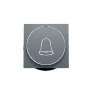 Afwerkingsset doorschijnende ring/belsymbool 6A blue grey c.