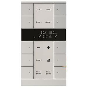 HVAC-CO2 sensor KNX - ClimaEco Alu zilver 10f CE (SBC/U10.0.11-83)