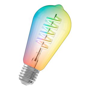 LED-lamp smart WIFI ST64 E27 240V 4.9W 27W RGB+1800K helder