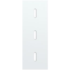 Drievoudige afdekpl. verticaal 71mm centerafstand drie enkel