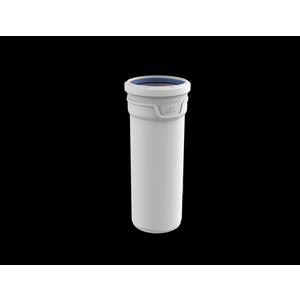 Lengte a 15cm PP AS+ riool afvoerbuis 75mm lichtgrijs geluidsarm 1x mof
