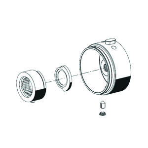 Bedieningsknop thermostaatVITUS chroom
