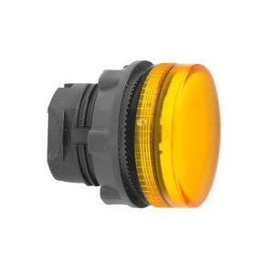 Kop signaallamp 22mm Rond Geribbeld BA9S Oranj Harmony XB5