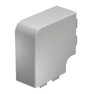 Deksel platte hoek 60x110mm polyvinylch. lichtgrijs VVE=2
