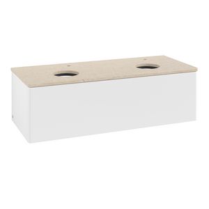 Wastafelonderkast Antao 1200x360x500mm White Matt Lacquer L35053MT