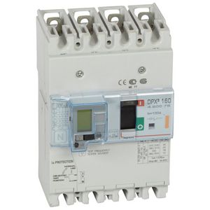 Vermogensschakelaar 160 Thermomagn.+RCD 100A 4P 25kA DPX3