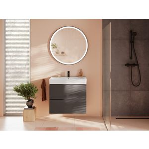 Badmeubel Xilesa E 780/470+2 lades wastafel Slate Matt Grey