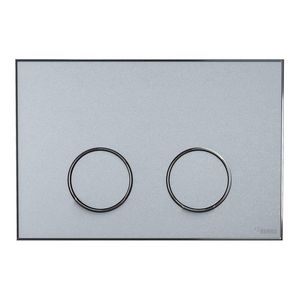 Frame Bedieningsplaat MEPA 2-toets wit-chroom glans