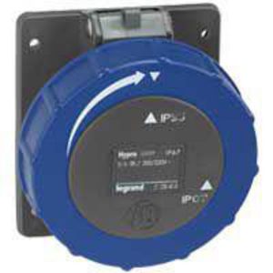 Inbouw contactdoos 230V 16A 4P IP67 kunstst. blauw 051147 Hypra