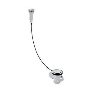Afvoerplug met draaiknop 1.1/2" wit