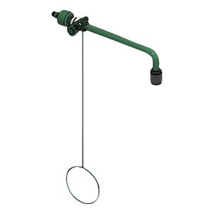 nooddouche wandmontage inbouw groen