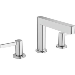 Finoris 3-gats wastafelmengkraan 110 chroom sprong 169mm incl. push-open plug 1.1/4"