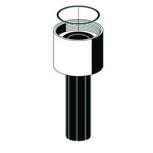 Spoelpijpverbinding WC BASIC/SILENT/ECO/EDITION verchr.