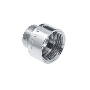 Draad verchroomd neusstuk 1/2" bi.dr.x3/8" bu.dr. VVE=10