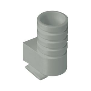 Invoerstukje steengrijs voor buis 16 mm.