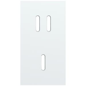 Tweevoudige afdekpl. verticaal 71mm centerafstand een tweevo