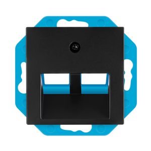 Modular Jack 30gr. 2-voudig + Centraalplaat V1/J1  VVE=10
