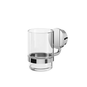 Glashouder met drinkglas Chroom OPAL
