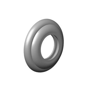 Rozet 55x26,3x10mm Messing (23kt Goud)