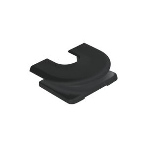 Invoerstukje zwart voor kabel+miniknl