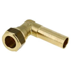Insteekknie knel 22xspie-eind 22mm KIWA/Gastec