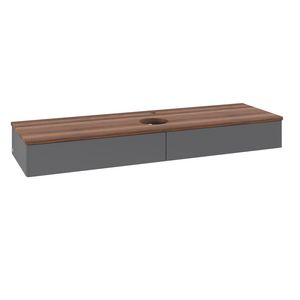 Wastafelonderkast Antao 1600x190x500mm Antr. Matt Lacquer K14052GK