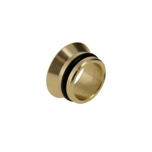 Insert 15mm messing vlak met O-ring VVE=10