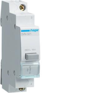 Pulsdrukker 1 verbreek 16A 230V AC