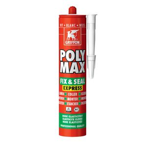 Montagelijm/afdichtingskit POLY MAX FIX & SEAL EXPRESS wit koker a  425G