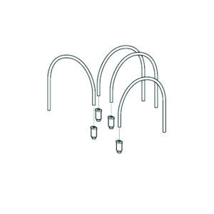 Hydraulische slangensetEDITION E maneel 4 steekaansluitingen