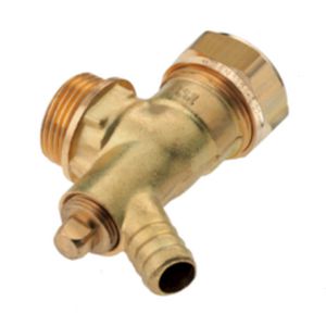 Puntknie knel met aftap 15x1/2"bt. KIWA VVE=5