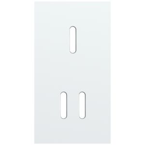 Tweevoudige afdekpl. verticaal 71mm centerafstand een enkelv