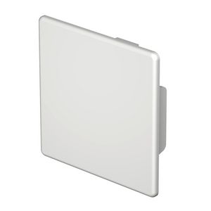 Eindstuk 60x60mm polyvinylchlorid lichtgrijs VVE=10