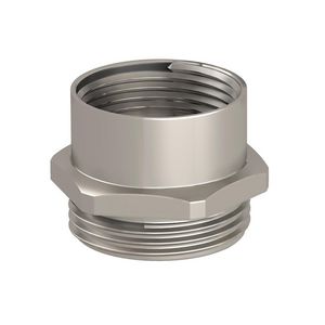 Tussenstuk M - PG M12-PG7 Messing vernikkeld VVE=20