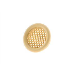 Ventilatierooster kunststof Ø32mm lichtbruin