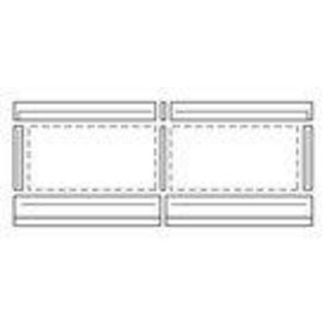 Inbouwset voor 2 VFK H naast elkaar 0020055197