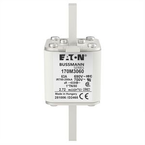 Zekering h. snelheid 63A AC 690V 200kA compact 1 45x5 VVE=6