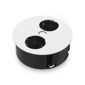 Twist 2x 230V 2m RA (montage stekker los bijgeleverd) witmat