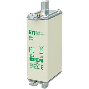Zekering NH00/85 aM 32A/1000V 4182486 VVE=3
