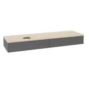 Wastafelonderkast Antao 1600x190x500mm Antr. Matt Lacquer K15013GK
